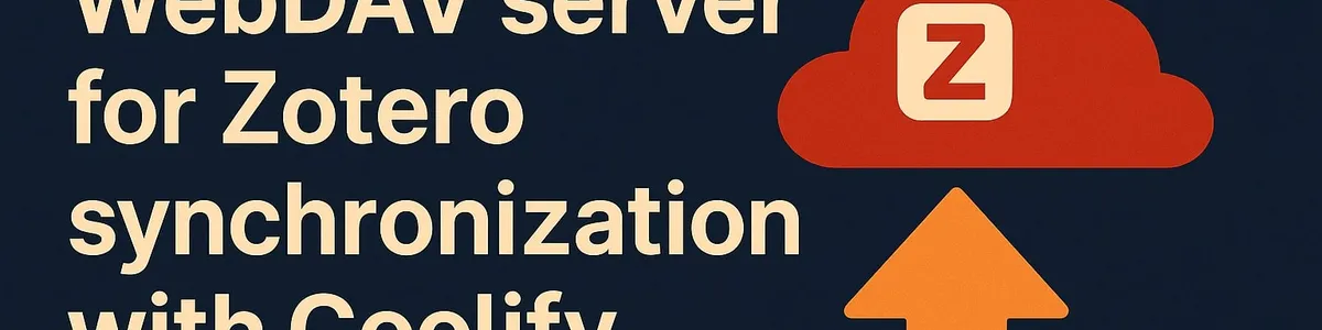 Deploying a WebDAV server for Zotero synchronization with Coolify 배너
